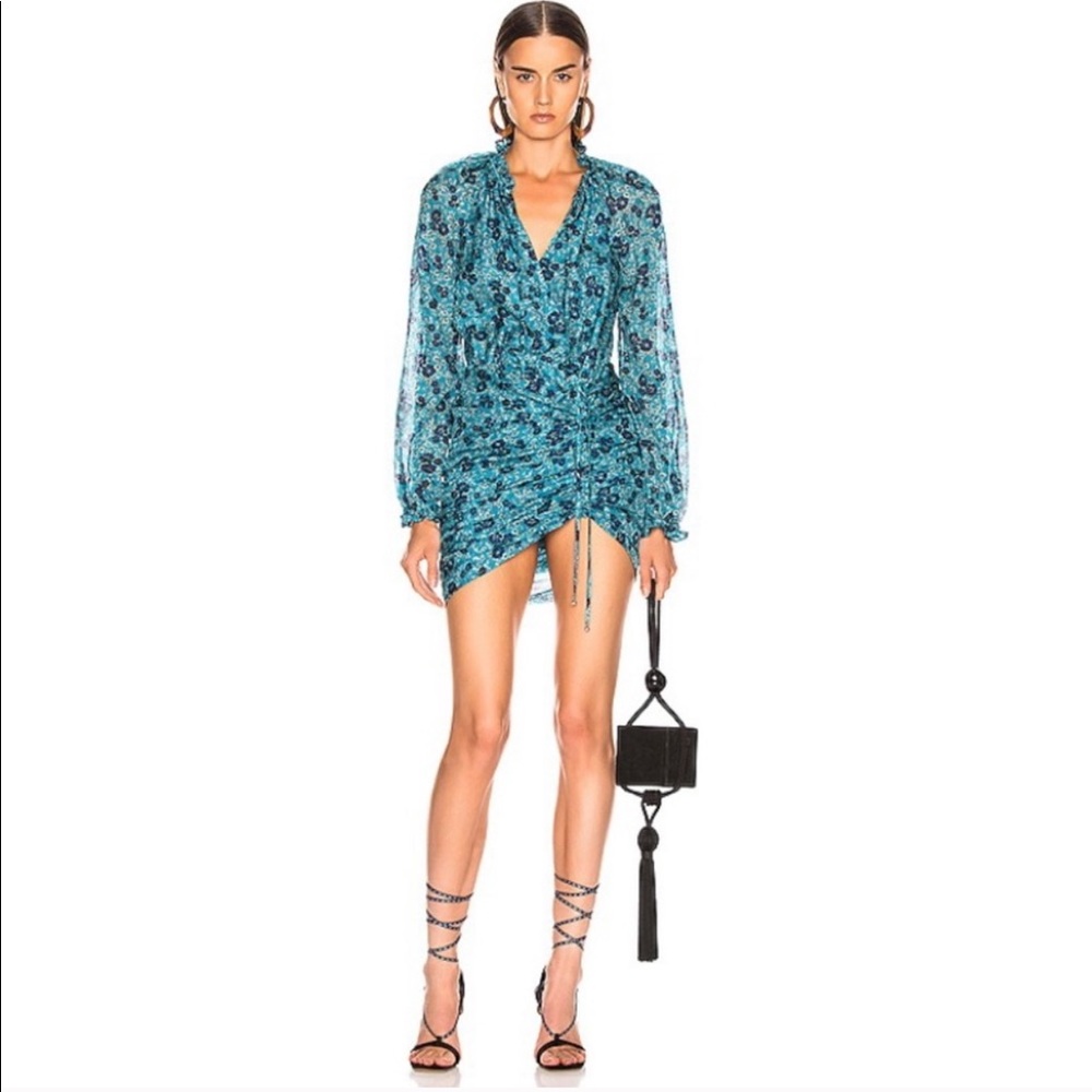 NWT Veronica Beard Becky Dress in Turquoise Multi